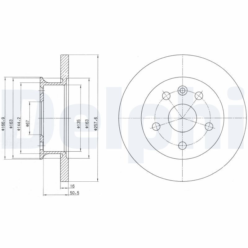 DELPHI BG2602 Brake Disc
