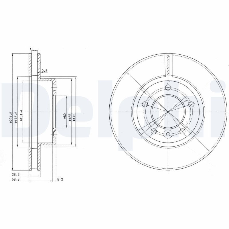 DELPHI BG2613 Brake Disc