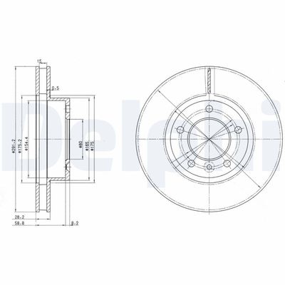 Brake Disc DELPHI BG2613