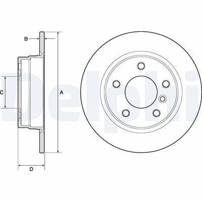 Brake Disc DELPHI BG2624