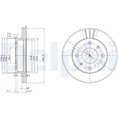 Brake Disc DELPHI BG2632