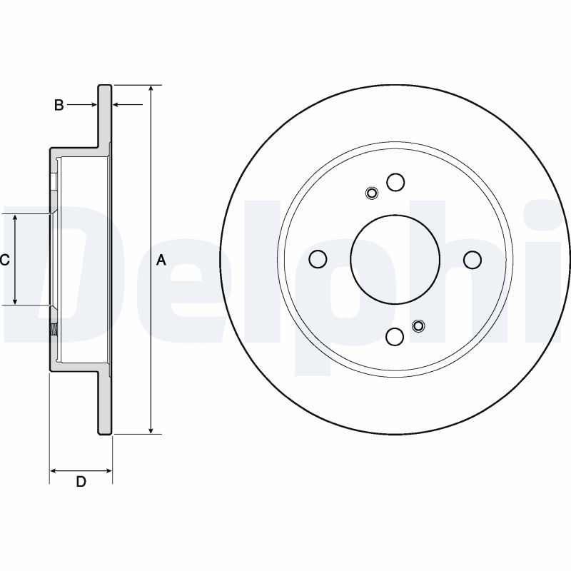 DELPHI BG2634 Brake Disc