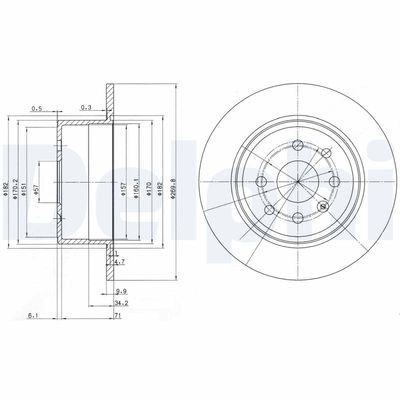 Brake Disc DELPHI BG2637