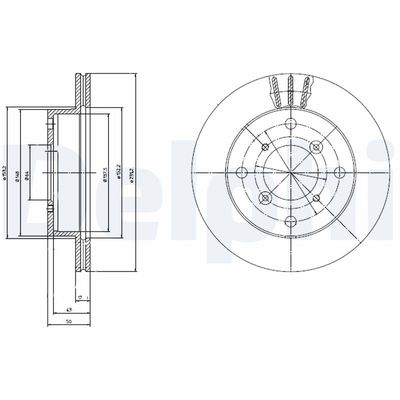 Brake Disc DELPHI BG2645