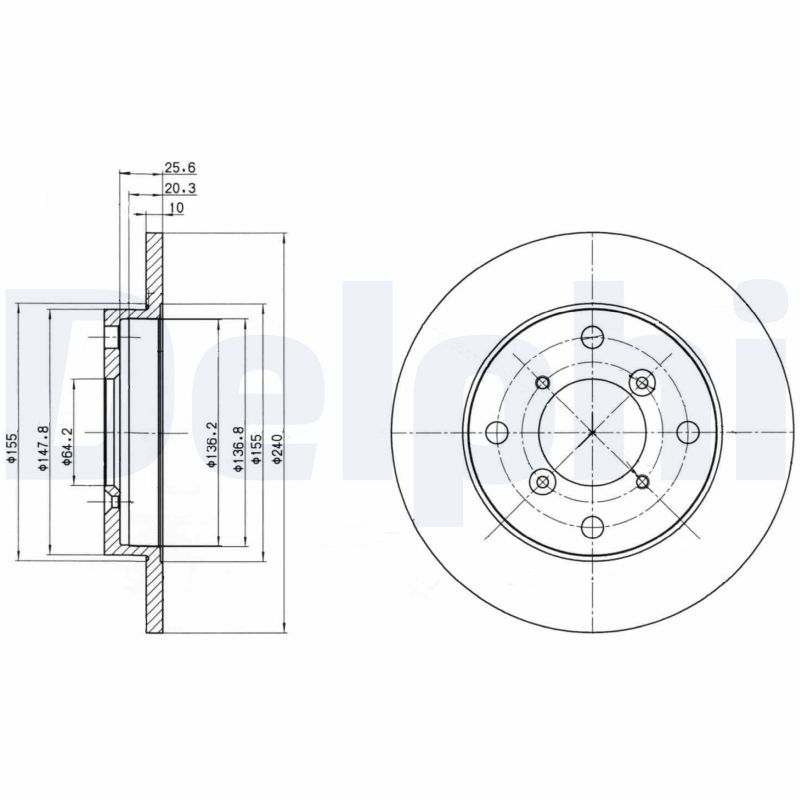 DELPHI BG2646 Brake Disc