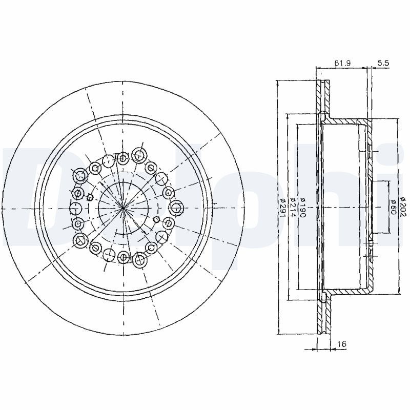DELPHI BG2662 Brake Disc