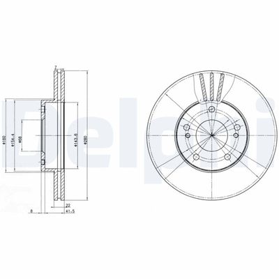 Brake Disc DELPHI BG2682