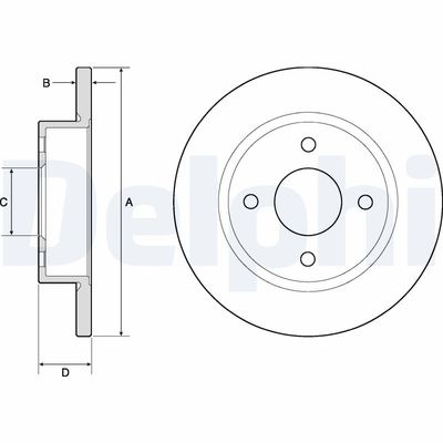 Brake Disc DELPHI BG2683
