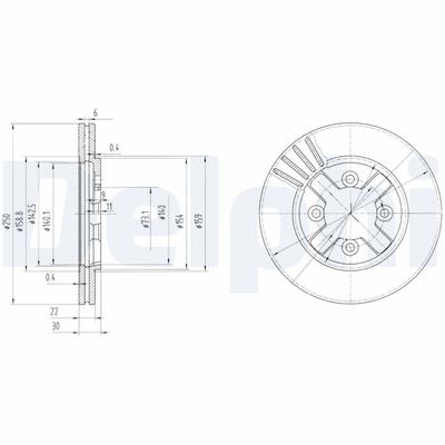 Brake Disc DELPHI BG2685