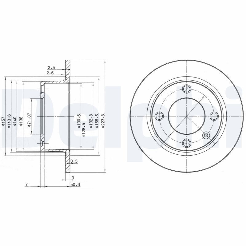 DELPHI BG2691 Brake Disc