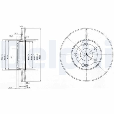 Brake Disc DELPHI BG2695