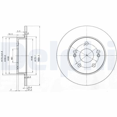 Brake Disc DELPHI BG2698