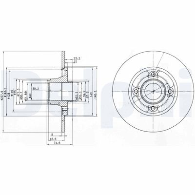 Brake Disc DELPHI BG2702