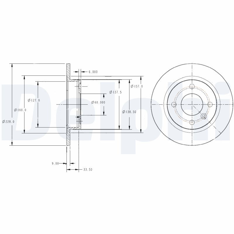 DELPHI BG2732 Brake Disc