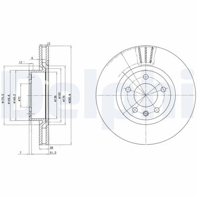 Brake Disc DELPHI BG2742