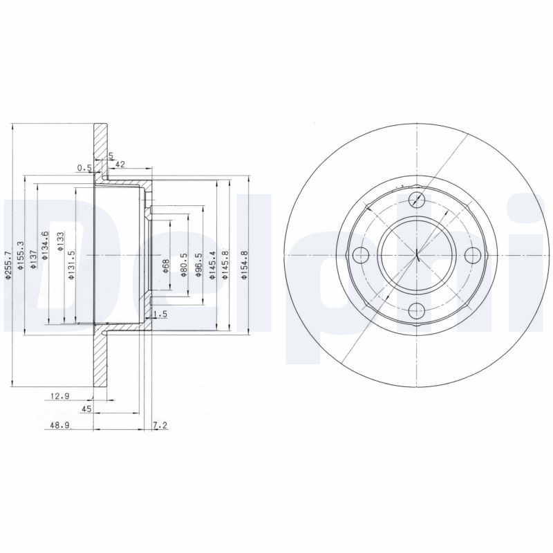 DELPHI BG2752 Brake Disc