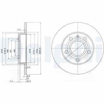 Brake Disc DELPHI BG2753