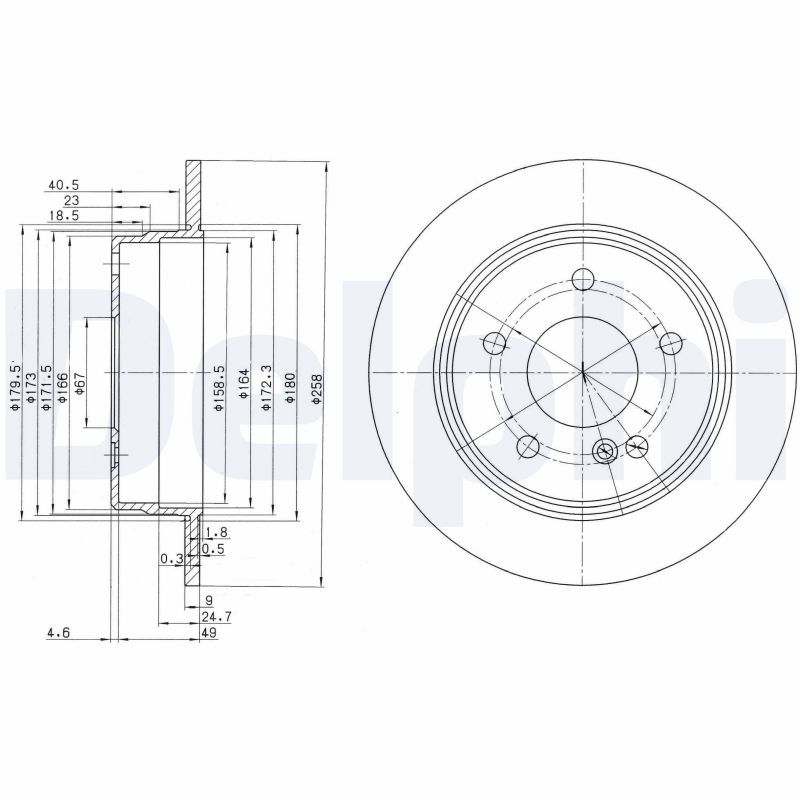 DELPHI BG2761 Brake Disc