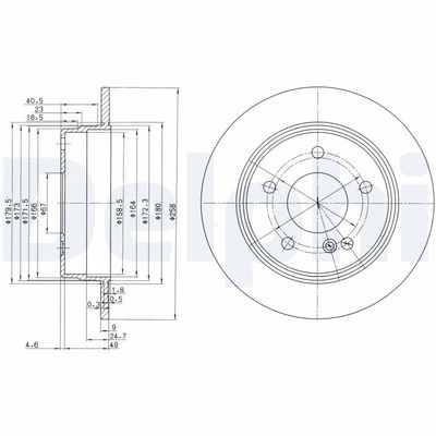 Brake Disc DELPHI BG2761