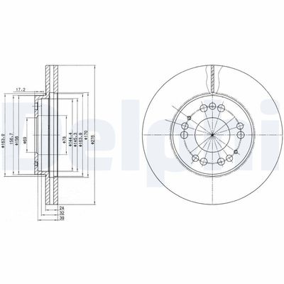 Brake Disc DELPHI BG2765