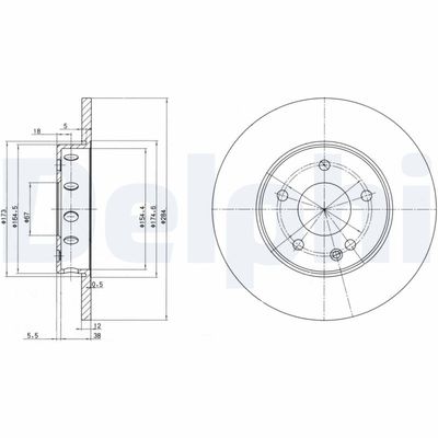 Brake Disc DELPHI BG2769