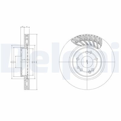 Brake Disc DELPHI BG2775