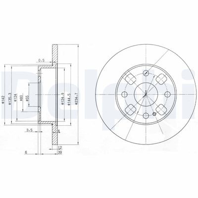 Brake Disc DELPHI BG2778