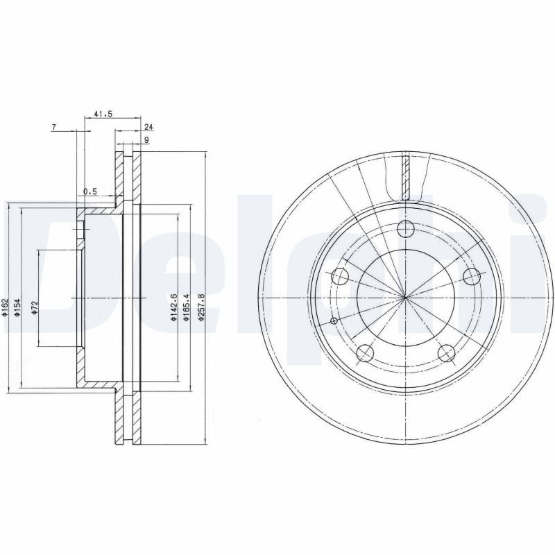 DELPHI BG2779 Brake Disc