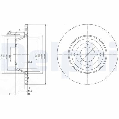 Brake Disc DELPHI BG2783