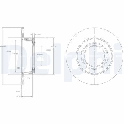 Brake Disc DELPHI BG2799