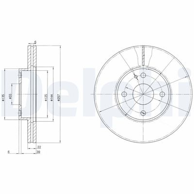 Brake Disc DELPHI BG2804