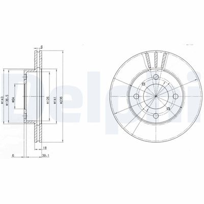 Brake Disc DELPHI BG2810