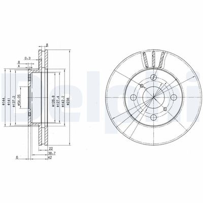 Brake Disc DELPHI BG2835