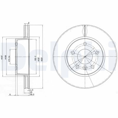 Brake Disc DELPHI BG2860