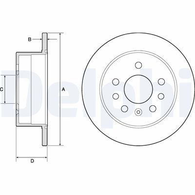 Brake Disc DELPHI BG2879