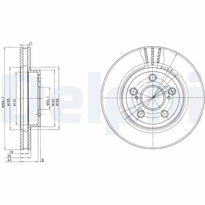 Brake Disc DELPHI BG2880