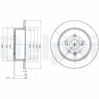 Brake Disc DELPHI BG2884