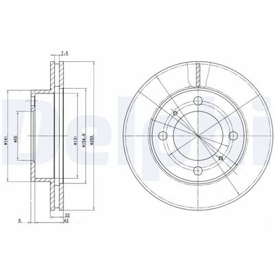 Brake Disc DELPHI BG2891