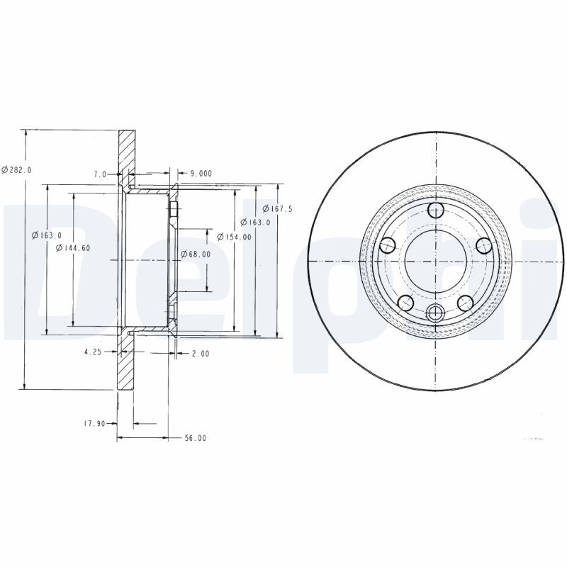 DELPHI BG2898 Brake Disc