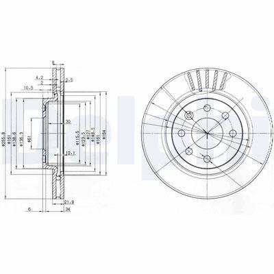 Brake Disc DELPHI BG2899