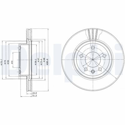 Brake Disc DELPHI BG2908