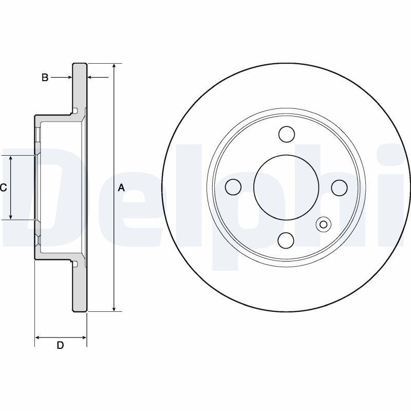 DELPHI BG2909 Brake Disc