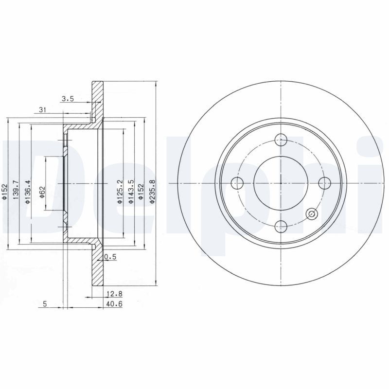 DELPHI BG2910C Brake Disc