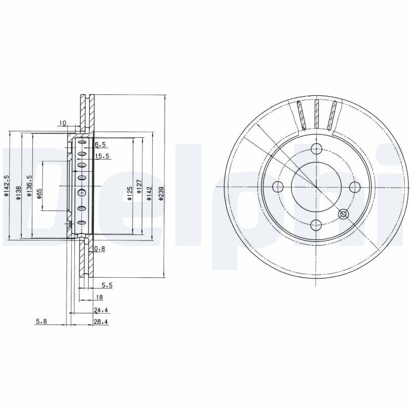 DELPHI BG2982C Brake Disc