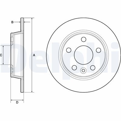 Brake Disc DELPHI BG3026