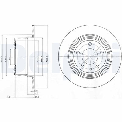Brake Disc DELPHI BG3038