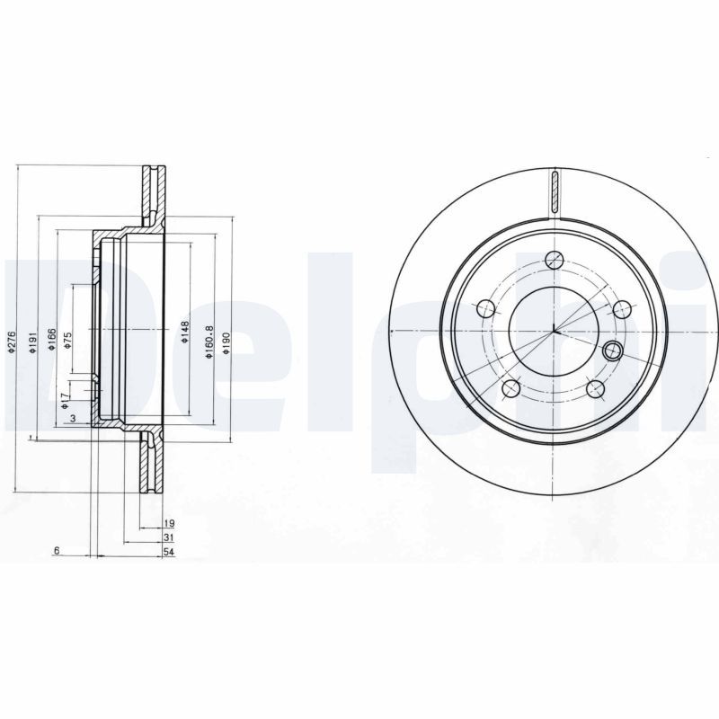 DELPHI BG3041 Brake Disc