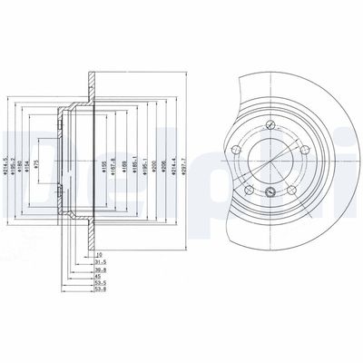 Brake Disc DELPHI BG3044