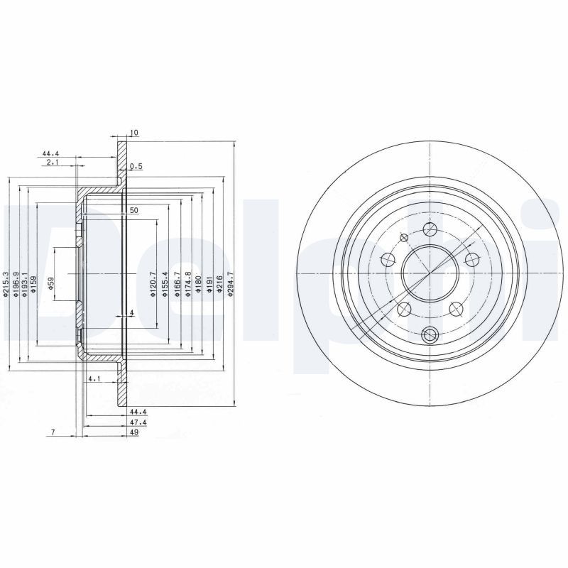 DELPHI BG3049 Brake Disc