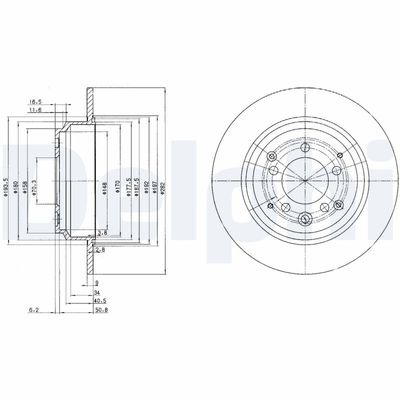 Brake Disc DELPHI BG3060